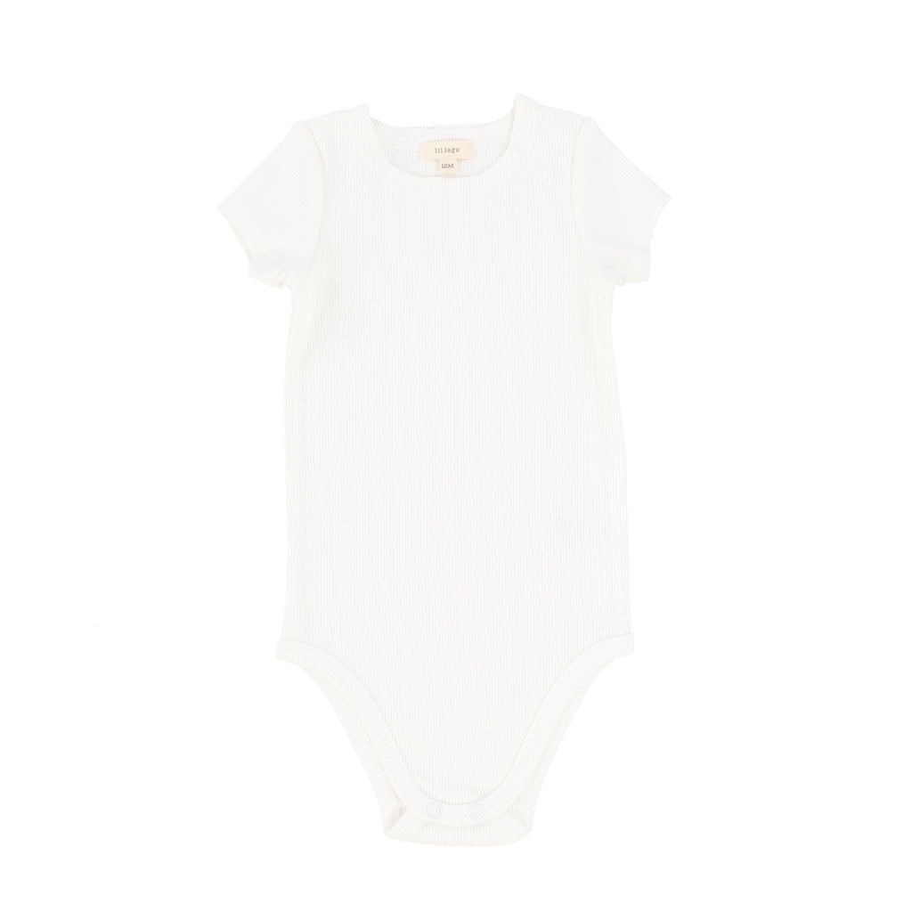 Lil Legs onesie Jellybeanzkids Lil Legs Winter White Ribbed Onesie