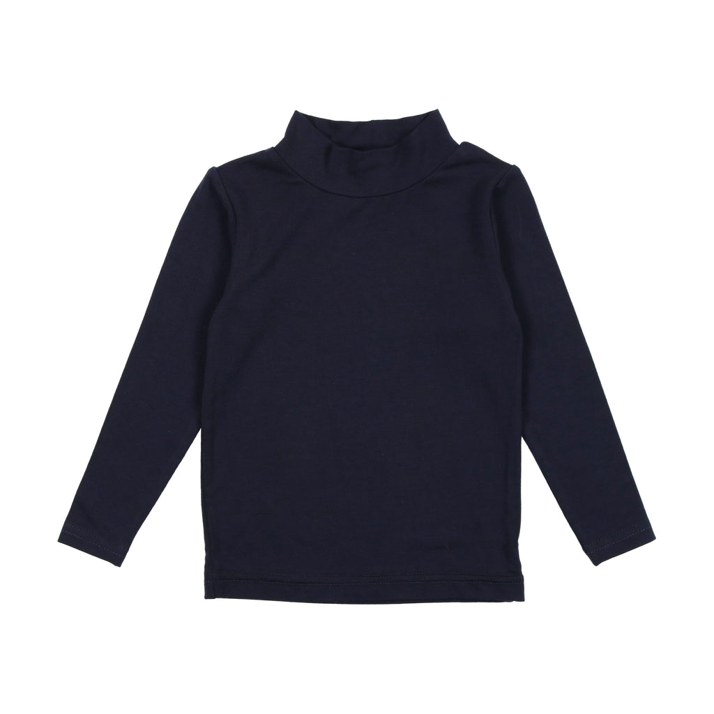 Lil Legs Polo Jellybeanzkids Lil Legs Bamboo Mock Neck- Navy