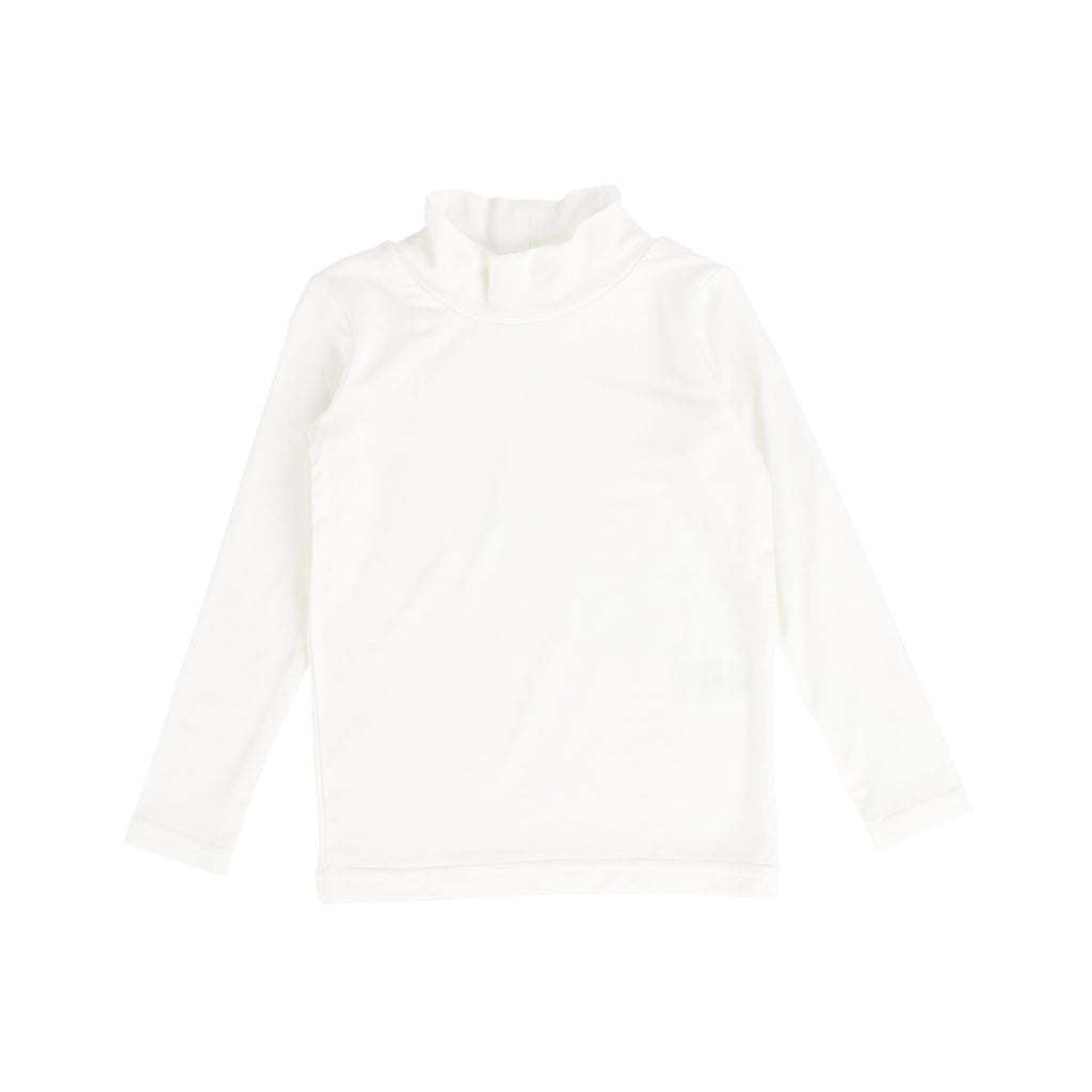 Lil Legs T-shirt Jellybeanzkids Lil Legs Winter White Bamboo Mock Neck