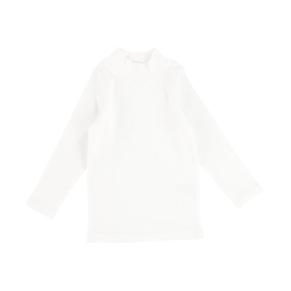 Lil Legs Multi Ribbed Tee Short Sleeve - Winter White Lil Legs Multi Ribbed Tee Short Sleeve - Winter White