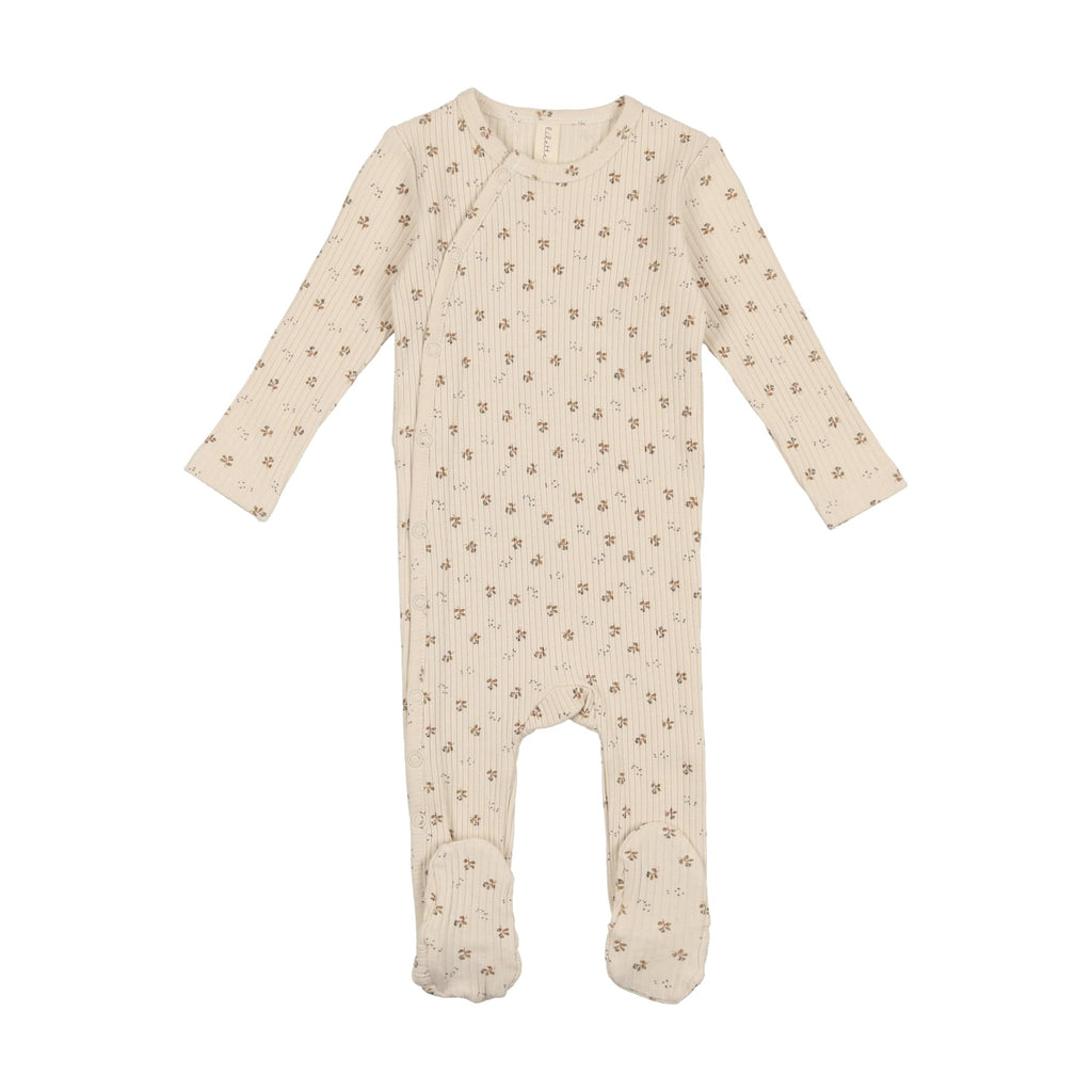 Lilette by Lil Legs Footie Jellybeanzkids Lillete Side Snap Rib Layette Set- Brushwood