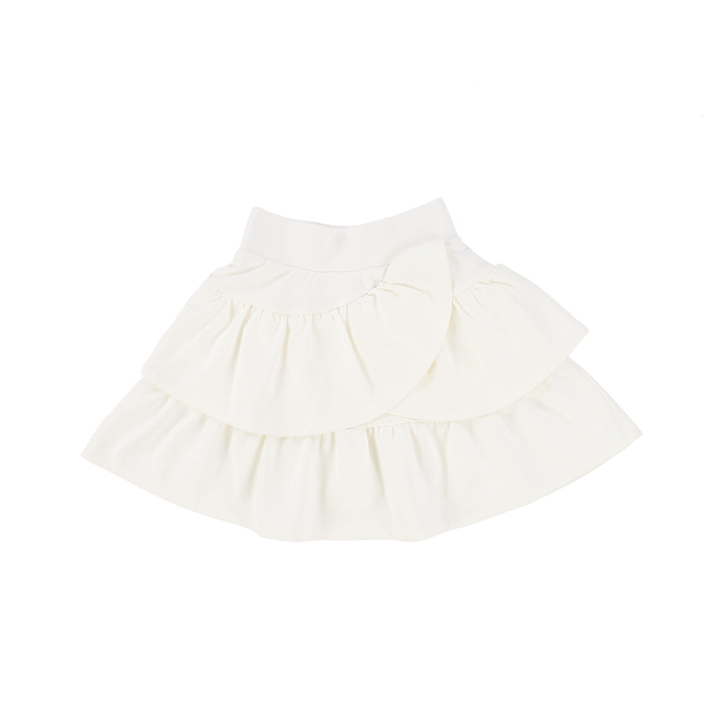 Little Parni Skirt Jellybeanzkids Parni Milano Short Ruffled Skirt- White Ivory