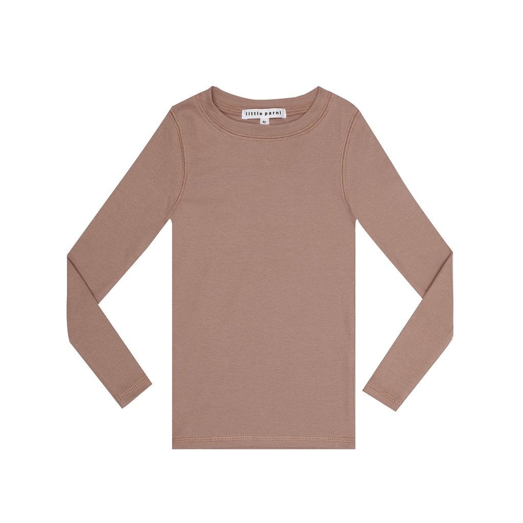 Little Parni Tee Jellybeanzkids Parni Long Sleeve Girls Tee - Pink