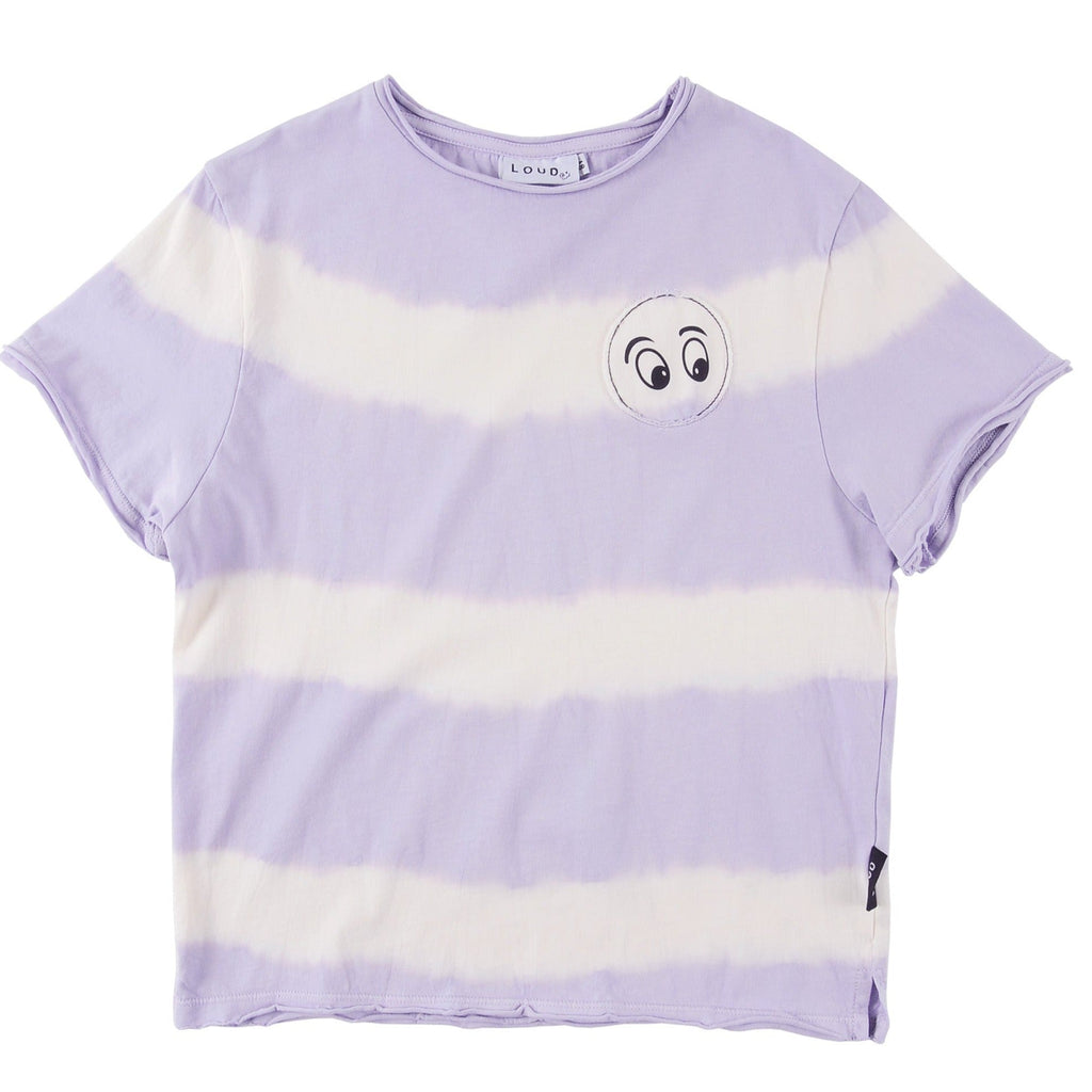 Loud T-shirt Jellybeanzkids Loud Rally Baby T-shirt- Ecru/ Lavender