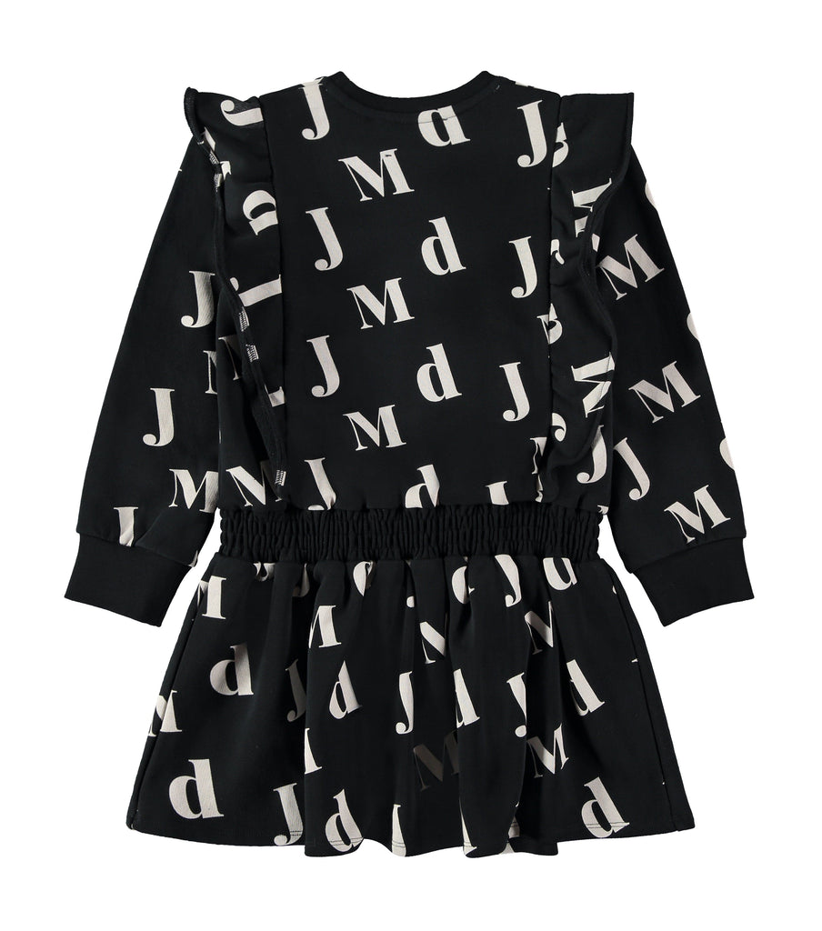 Manuela De Jaun Dress Jellybeanzkids Manuela Kristel Black Logo Dress