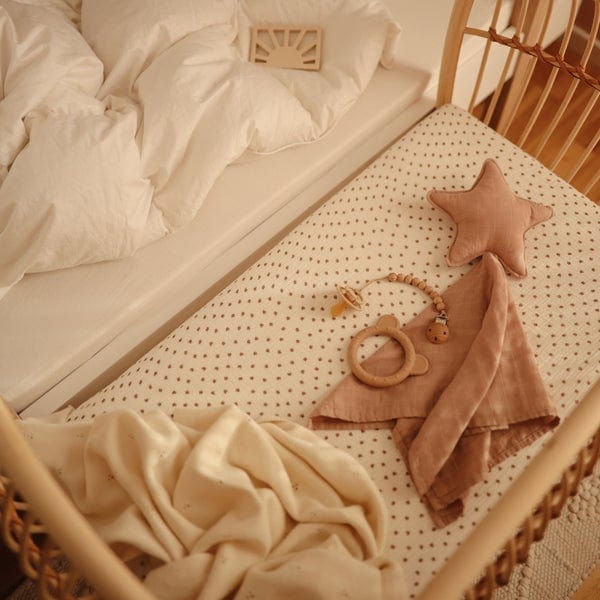 Mushie Accessories Jellybeanzkids Mushie Mini Crib Sheet - Bloom OS