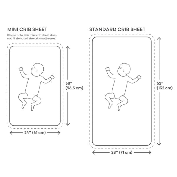 Mushie Accessories Jellybeanzkids Mushie Mini Crib Sheet - Rainbows OS