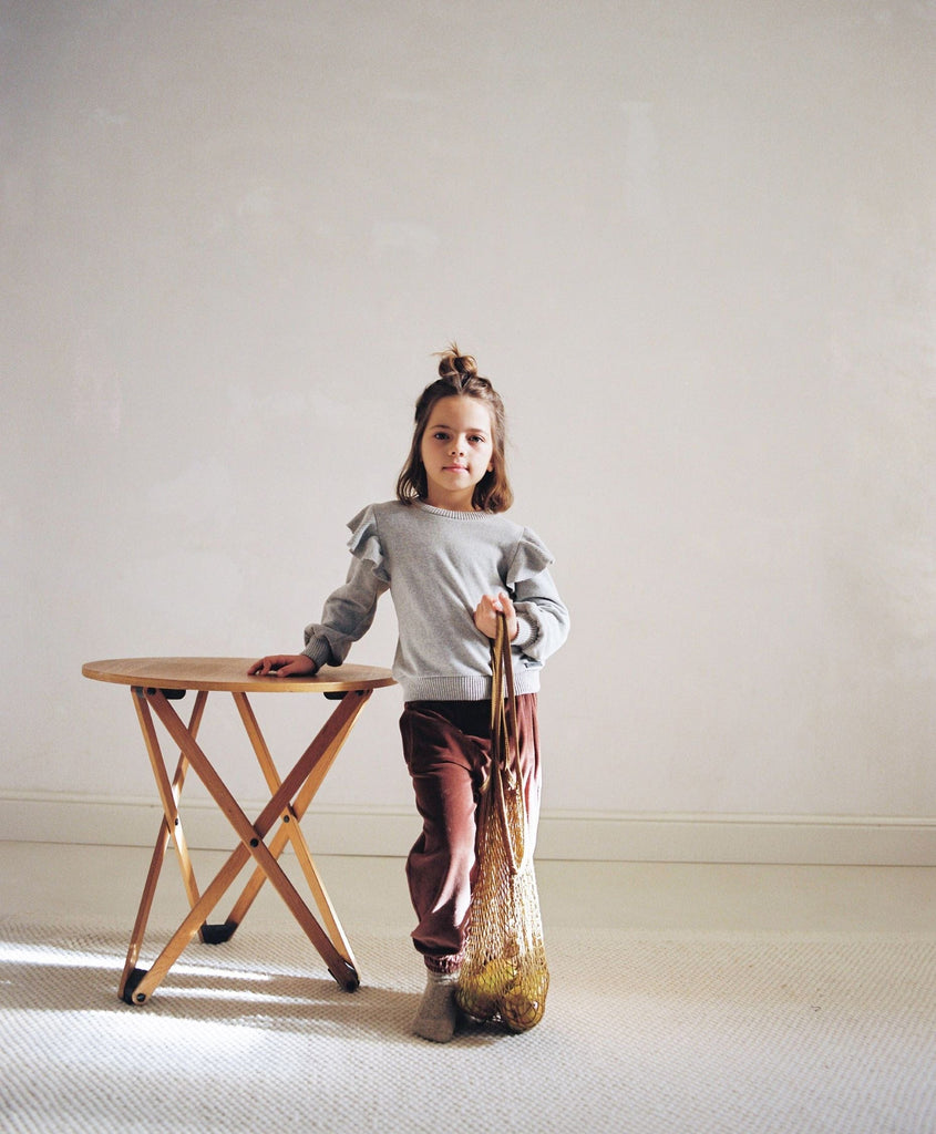My Little Cozmo Sweater Jellybeanzkids My Little Cozmo Camille Knit Ruffle Sweater