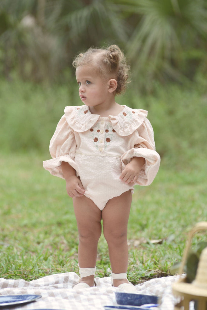 Napaani Romper Jellybeanzkids Napaani Constanza Embroidered Baby Romper