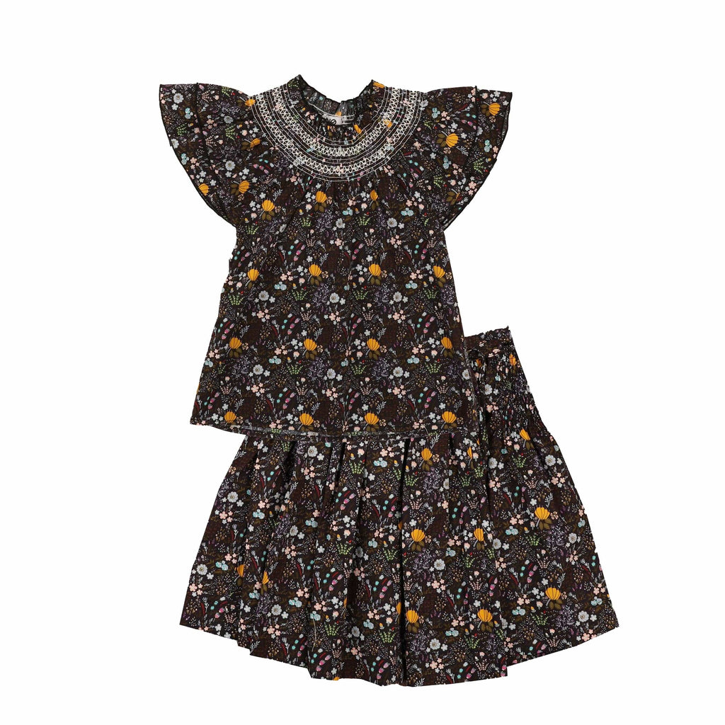 Noma Set Jellybeanzkids Noma Garden Floral Teen Set- Navy