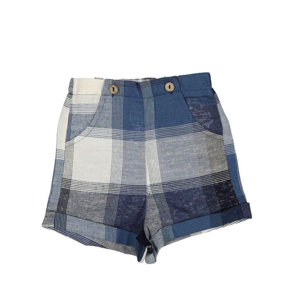 Noma shorts Jellybeanzkids Noma Oversized Plaid Button Shorts