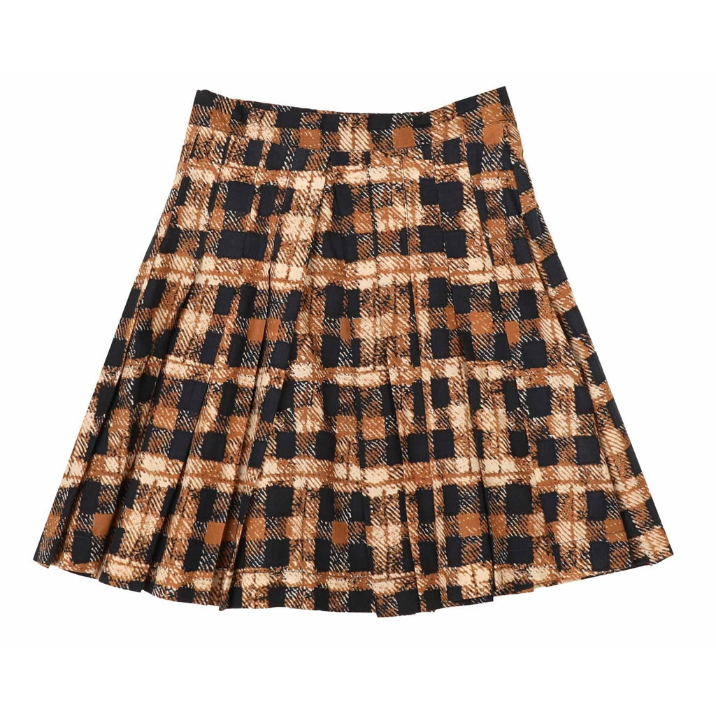 Noma Skirt Jellybeanzkids Noma Distressed Plaid Pleated Skirt