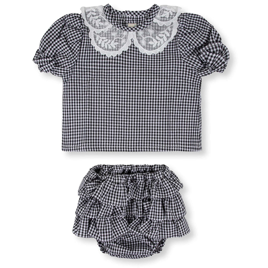 Nueces Set Jellybeanzkids Nueces Plaid Baby Set