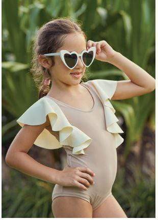 Planet Sea Bathing Suit Jellybeanzkids Planet Sea Blush Ruffle Bathing Suit