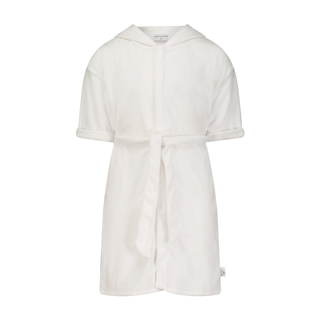 Sparrow Kids swimwear Jellybeanzkids Sparrow Boys Terry Cover Up- White
