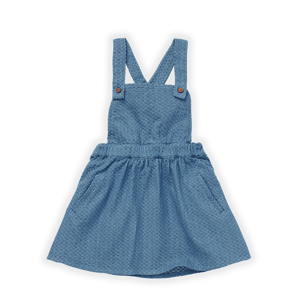 Sproet & Sprout Dresses Jellybeanzkids Sproet & Sprout Denim Salopette Dress