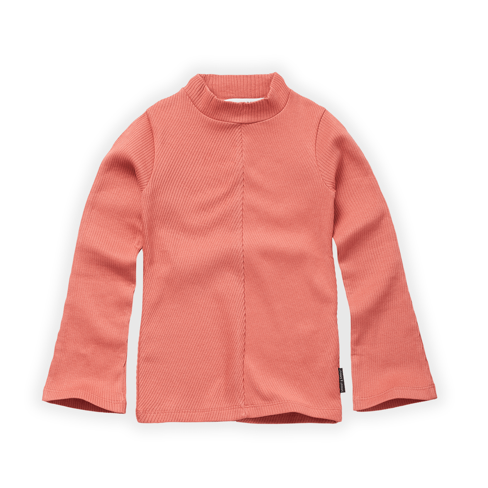 Sproet & Sprout Tee Jellybeanzkids Sproet and Sprout Rose Ribbed Turtleneck