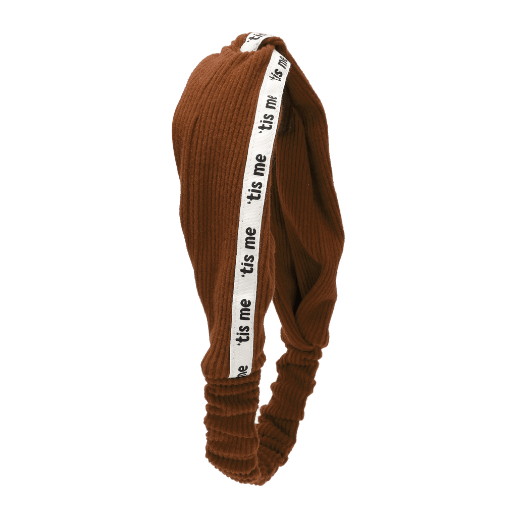 Tis Me Accessories Jellybeanzkids 'Tis Me Ribbed Twisted Headband-Brown One size