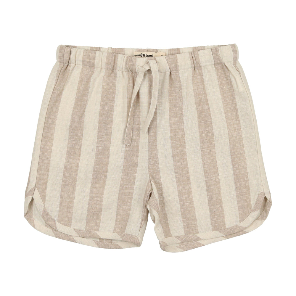 URbani shorts Jellybeanzkids Urbani Woven Striped Shorts- Taupe
