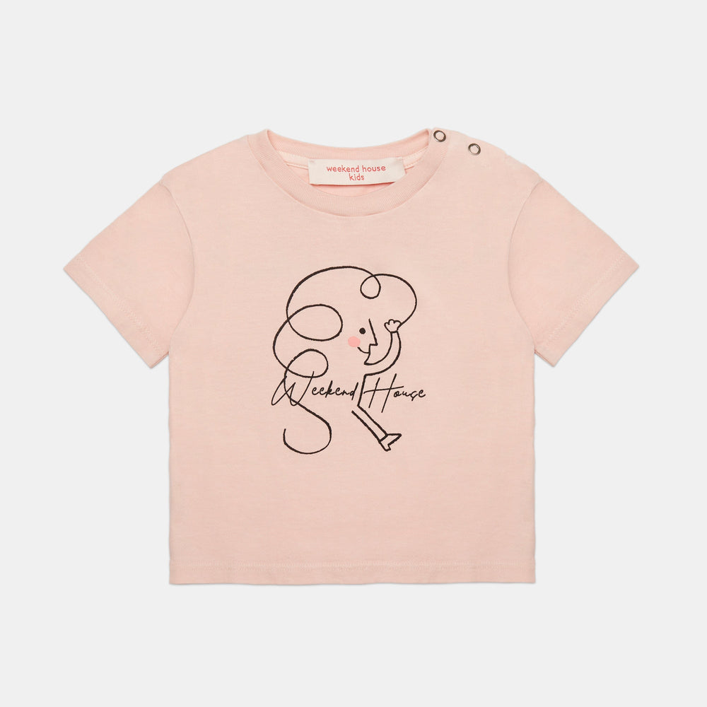 Weekend House Kid Tank Top Jellybeanzkids Weekend Kid Baby T-Shirt- Soft Pink