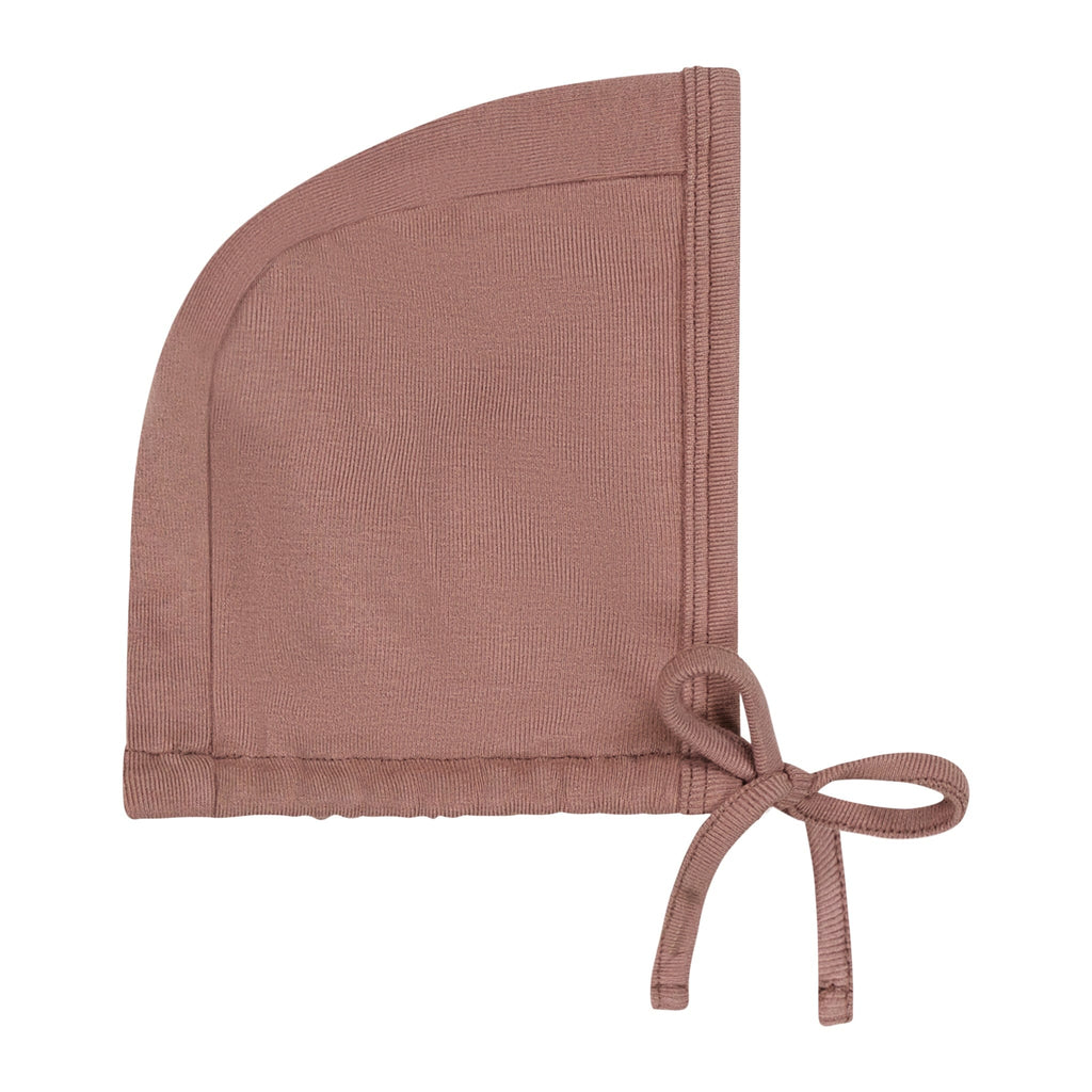 Zeebra Kids Footie Jellybeanzkids Zeebra Kimono Stretchie with Bonnet- Antique Rose