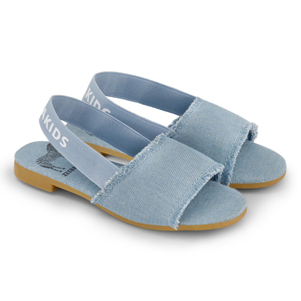 Zeebra Kids Shoes Jellybeanzkids Zeebra Denim Slingback